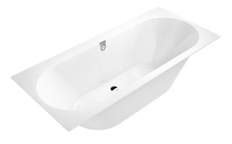 Vanna Oberon 2.0 Duo, 1800x800 mm, ar kājām un sifonu, balta Quaryl® - Image 1