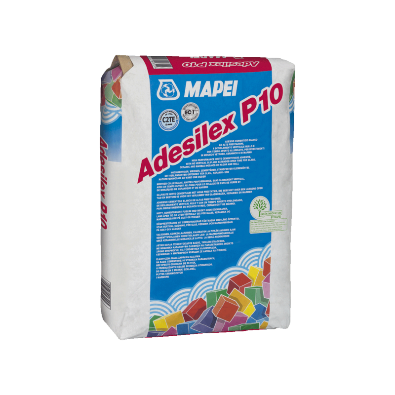 Adesilex P10  (C2TE) 25kg flīžu līme mozaīkas pielīmēšanai, balta - Image 1