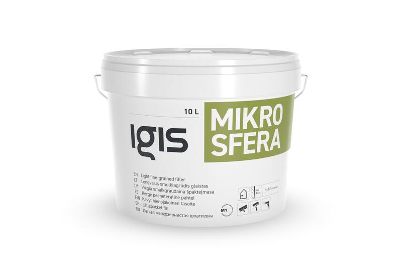 IGIS Mikrosfera viegla smalkgraudainā špakteļmasa 1L - Image 1
