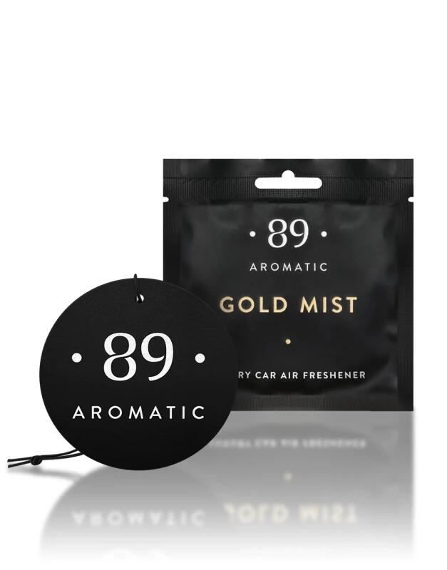 Piekaramais papīra gaisa atsvaidzinātājs - Gold Mist - Image 1