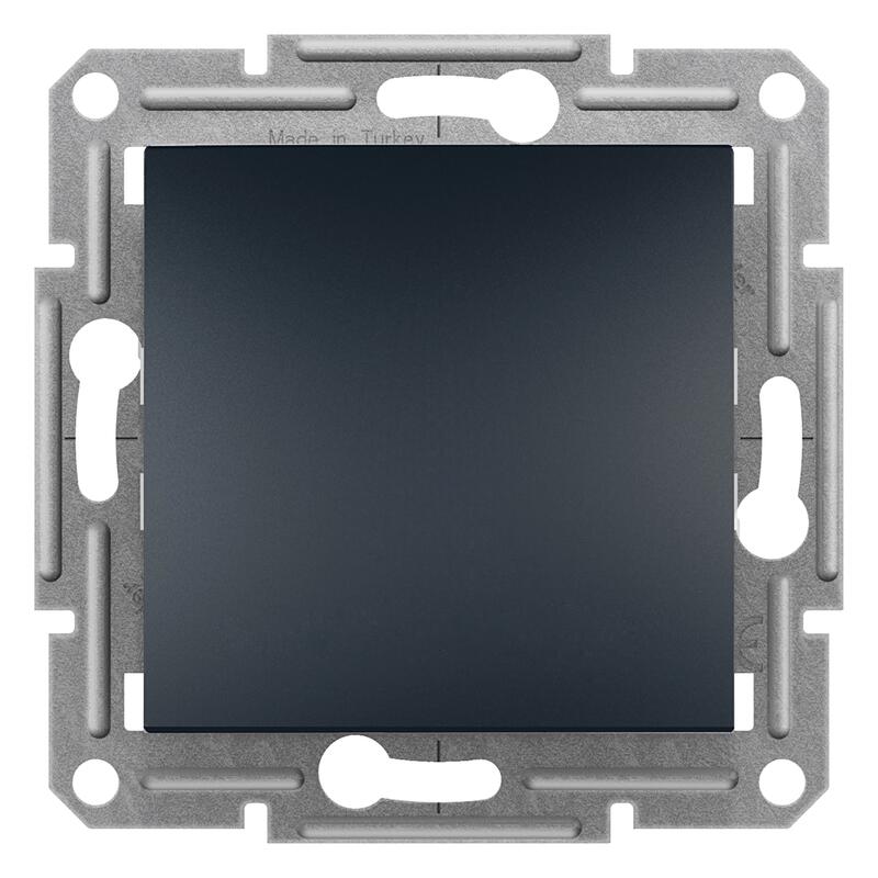 Slēdzis/pārslēdzis z/a IP20 bezskr. (meh.) antracīts, Asfora - Image 1