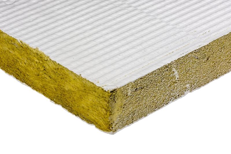 Knauf FPC Panel Minerālvates plāksne ar vienpusēju ugunsaizsardzības pārklājumu , rievota, 50x600x1200mm - Image 1