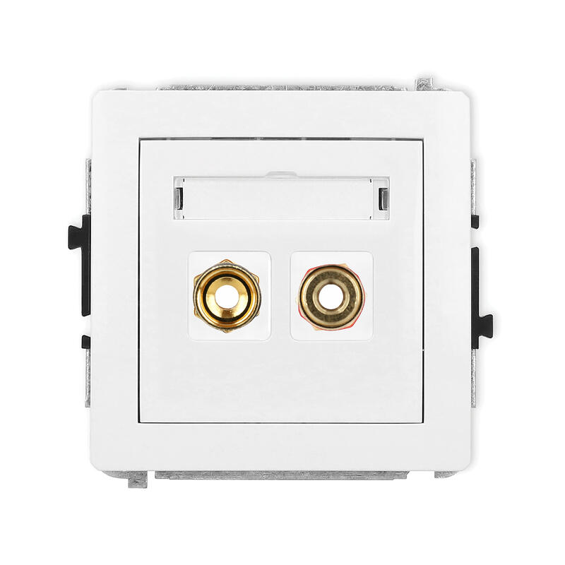DECO Vienas skaļruņa ligzdas (banāna tipa - sarkana un melna, apzeltīta, 4 mm, savīts) mehānisms - Image 1