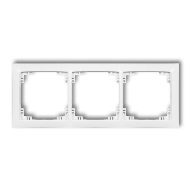 DECO 3 kontaktu universālais plastmasas rāmis DECO Soft - Image 1