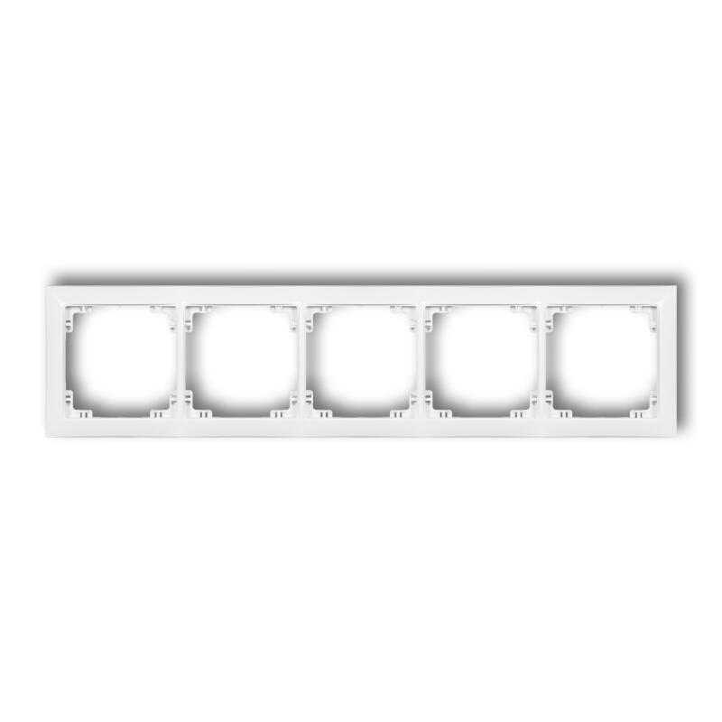 DECO 5 kontaktu universālais plastmasas rāmis DECO Soft - Image 1