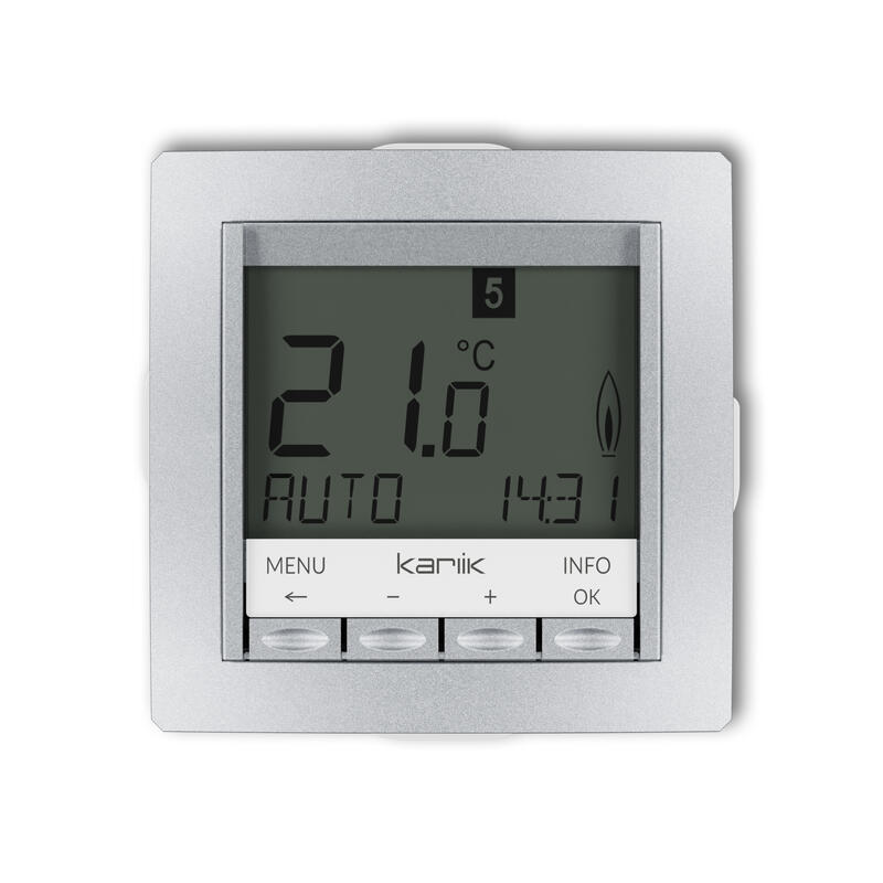 DECO Universāls elektronisks nedēļas temperatūras regulatora mehānisms (zils fona apgaismojums) - Image 1