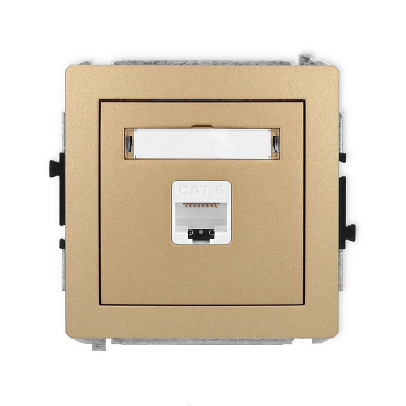 DECO Vienas datora ligzdas mehānisms 1xRJ45, 5e kat. 6, 8 kontakti - Image 1