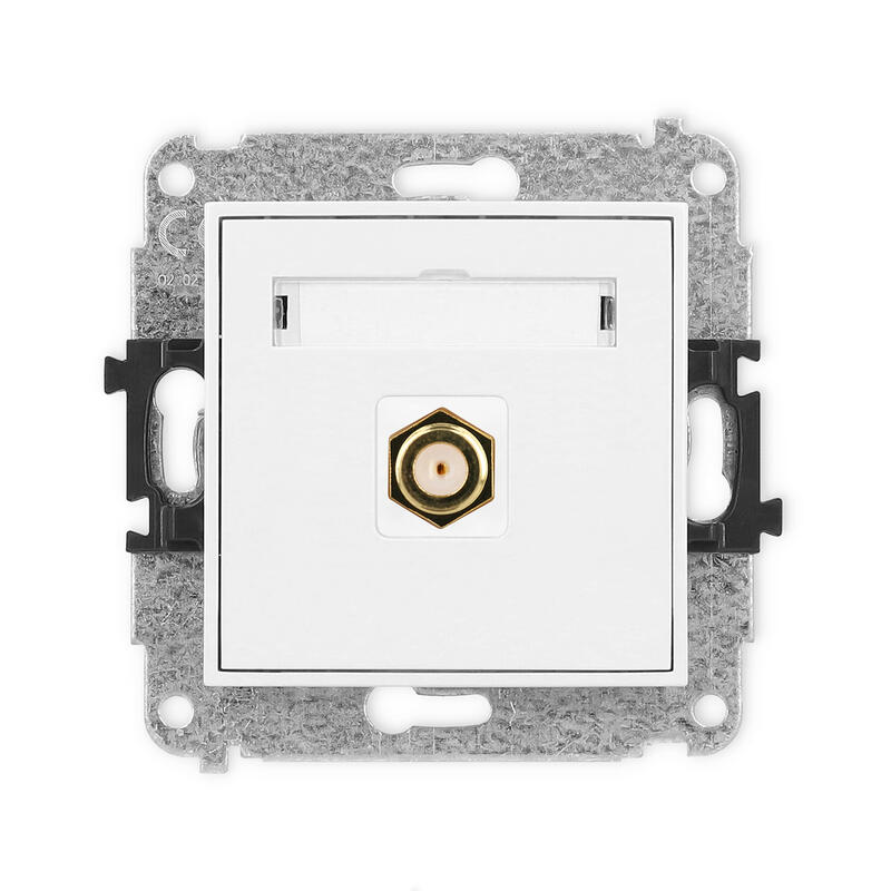 ICON Vienas antenas F tipa ligzdas (SAT) mehānisms - apzeltīts - Image 1