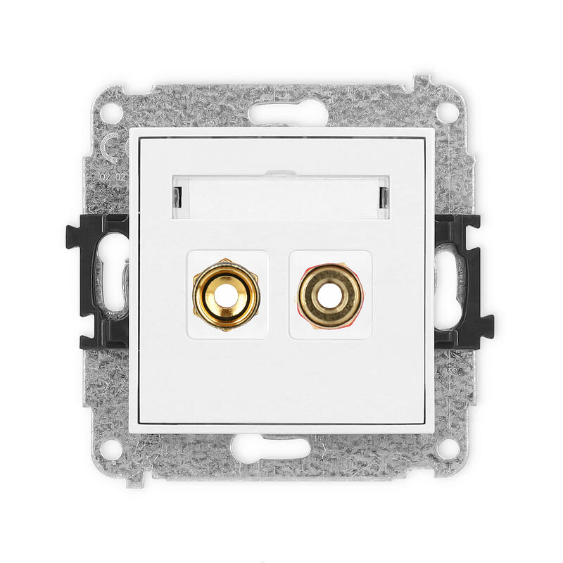 ICON Vienas skaļruņa ligzdas (banāna tipa - sarkana un melna, apzeltīta, 4 mm, savīts) mehānisms - Image 1
