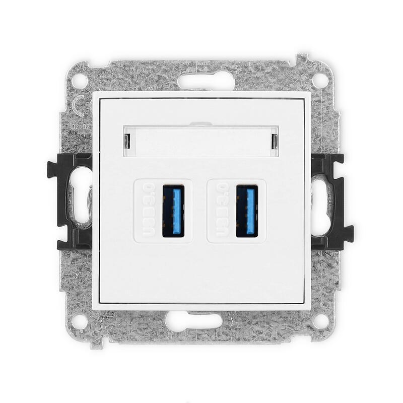 ICON 2xUSB A-A 3.0 dubultās ligzdas mehānisms - Image 1