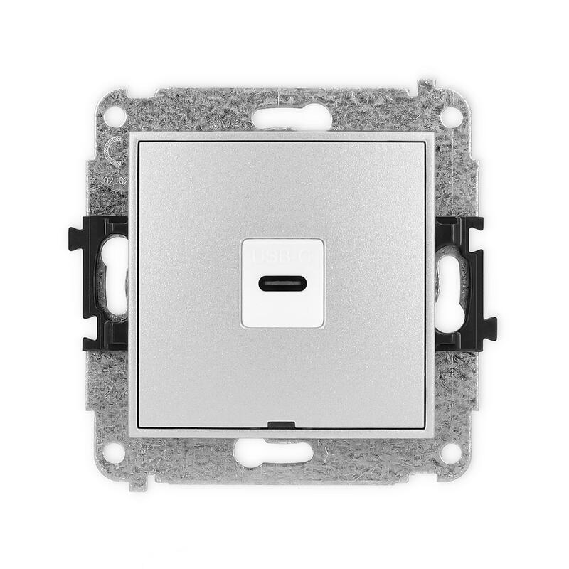 ICON USB C-C 2.0 vienas ligzdas mehānisms, bez apraksta lauka - Image 1