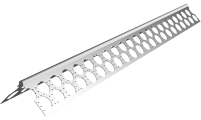 ETIX 4725 Aluminija stūris 23x23 mm perforēts 0,4 mm 2,5m CE - Image 1