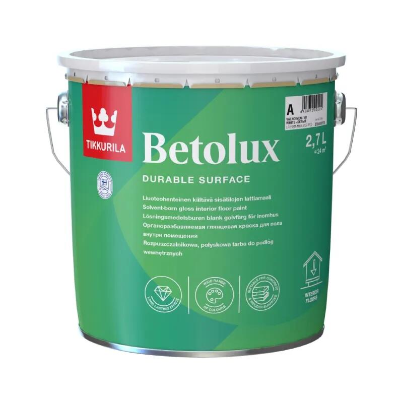 Betolux krāsa grīdām uz šķīdinātāja bāzes 2,7L - Image 1