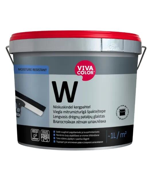 Vivacolor W špaktele mitrumizturīga, gatava 3L - Image 1