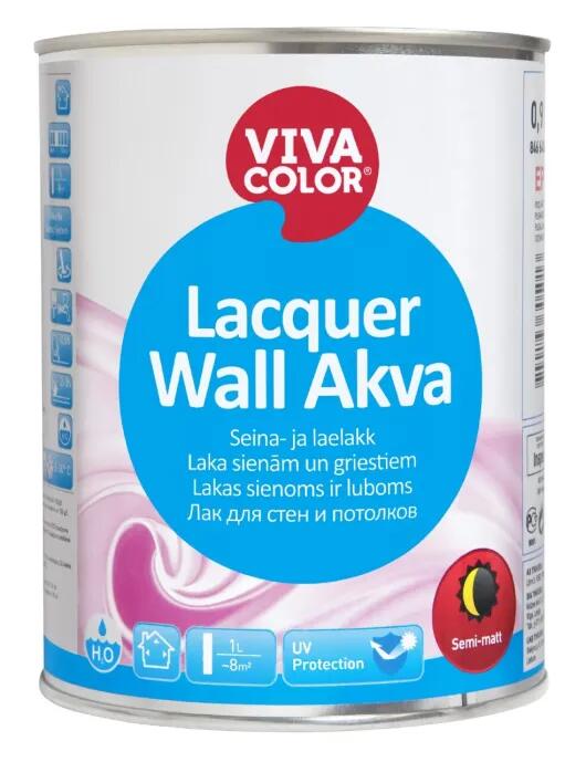 Lacquer WALL AKVA laka sienām un griestiem, pusmatēta 2,7L - Image 1