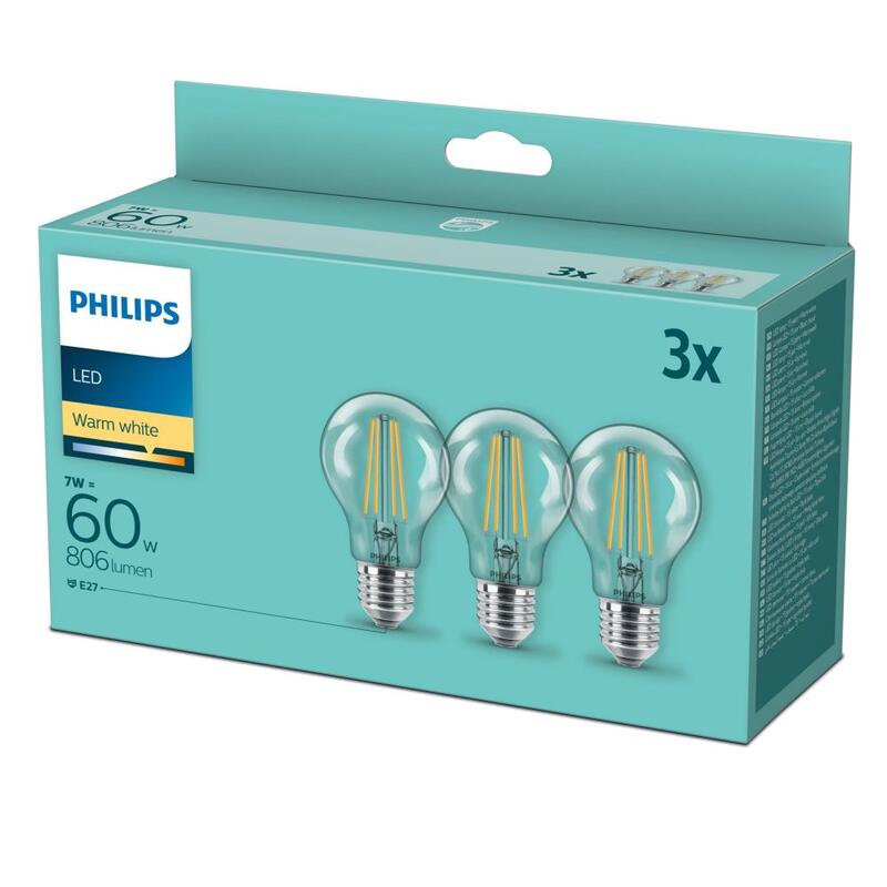LED classic spuldze 60W A60 E27 2700K 3 GAB - Image 1
