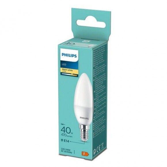 LED spuldze 40W B35 E14 2700K - Image 1