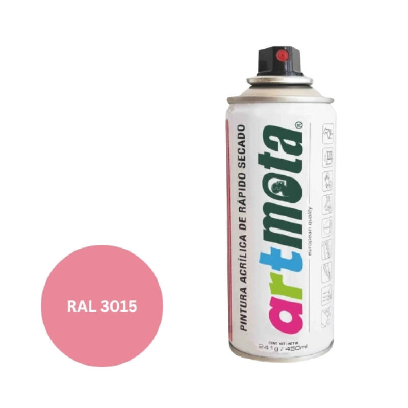 Akrila aerosola krāsa 450 ml, rozā, RAL3015 - Image 1