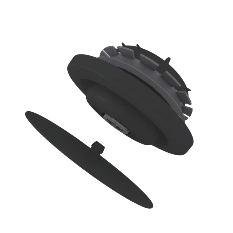nosūces gaisa difuzors ZEHNDER Luna E125 melns - Image 1