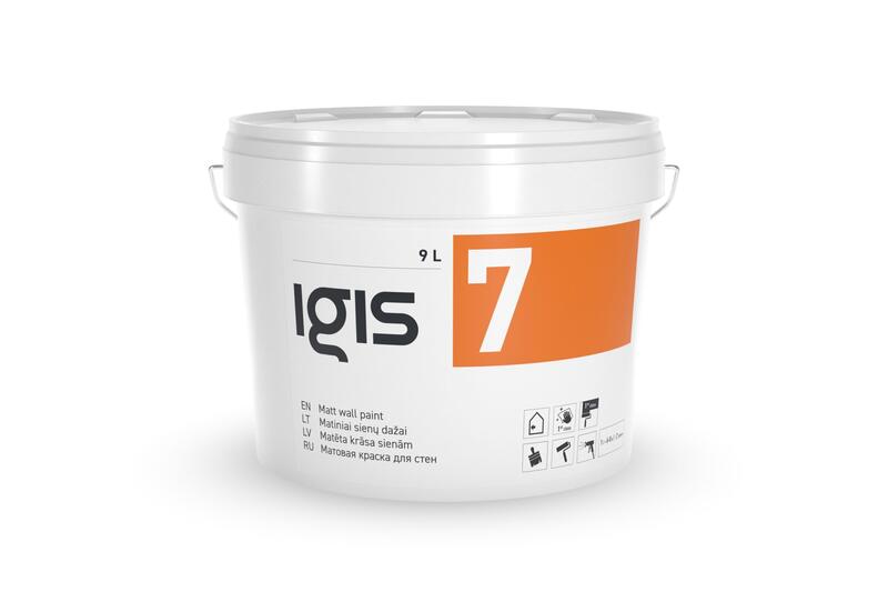 Matēta krāsa iekšdarbiem IGIS 7 9L - Image 1