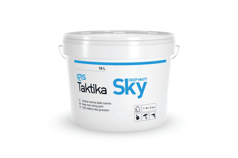 Krāsa dziļi matēta griestiem TAKTIKA SKY 10L - Image 1