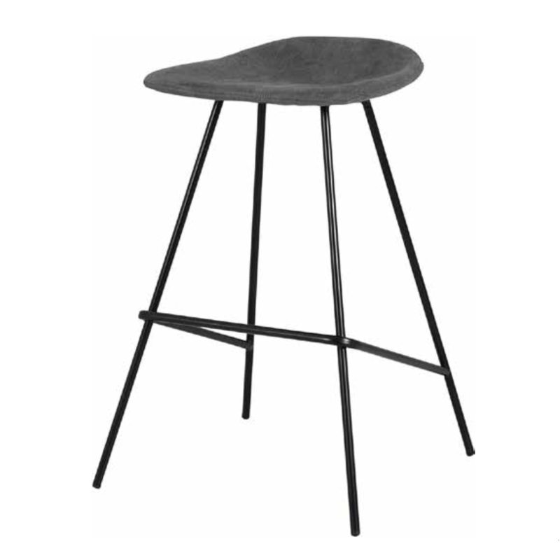 Tenzo Ted bāra krēsls, augstais bez atzveltnes, granīta pelēks (Granite Grey) - Image 1