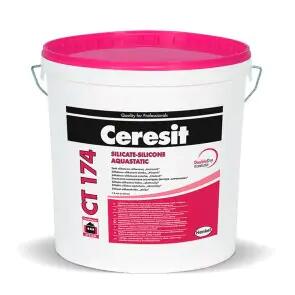 Ceresit CT 174 Silikāta-siliona Dekoratīvais plānkārtas apmetums (akmentiņš) 1.5mm, 25kg - Image 1