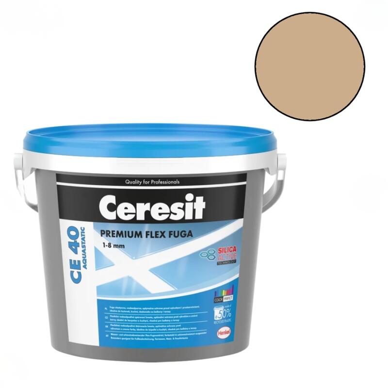 Ceresit CE 40 Elastīgs flīžu šuvotājs, toffi (44), 5kg - Image 1