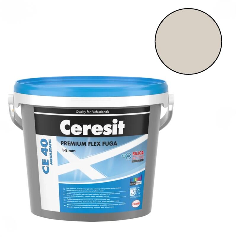 Ceresit CE 40 Elastīgs flīžu šuvotājs, sudrabpelēks (04), 2kg - Image 1