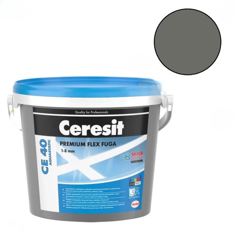 Ceresit CE 40 Elastīgs flīžu šuvotājs, grafīta (16), 5kg - Image 1