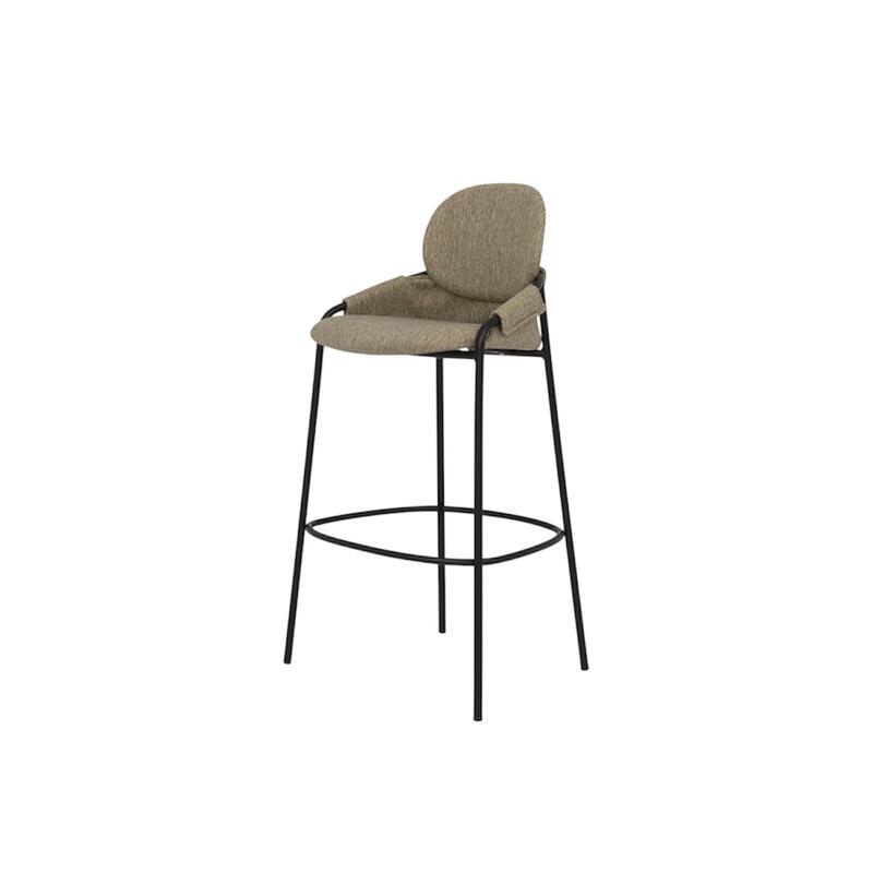 Tenzo Wing bāra krēsls, augstais ar atzveltni, gaiši pelēkbrūns (Pale Taupe) - Image 11