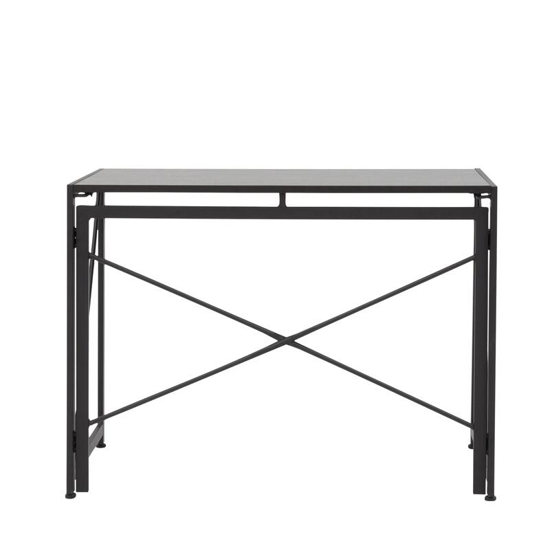 Tenzo saliekamais rakstāmgalds 100x50 cm, melns osis (Black Ash) - Image 6