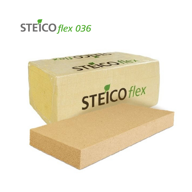 Kokšķiedras Vate Steico Flex 100mm (575x1220mm, 4 loksnes iep, 2,81m2) - Image 1