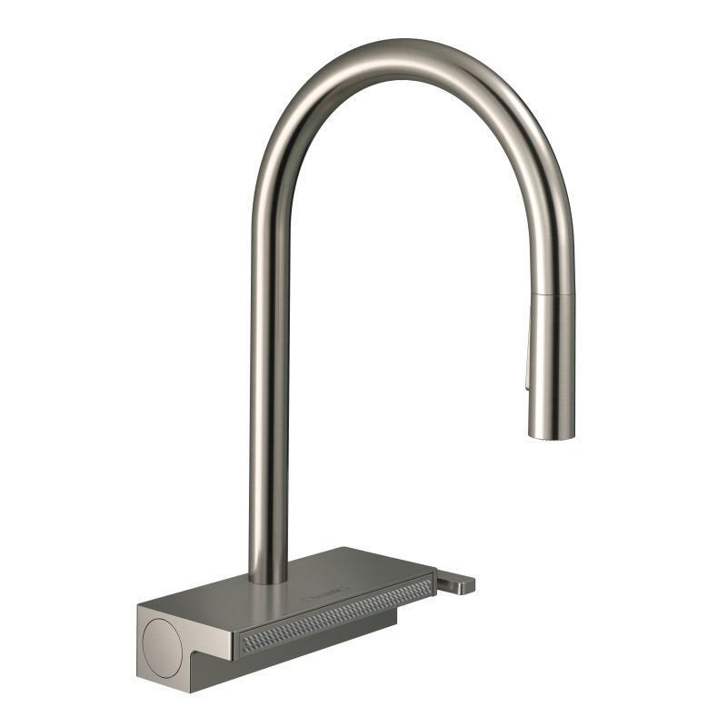 Virtuves izlietnes maisītājs ar izvelkamu dušu Aquno Select M81 170 3jet, stainless steel + sBox - Image 1