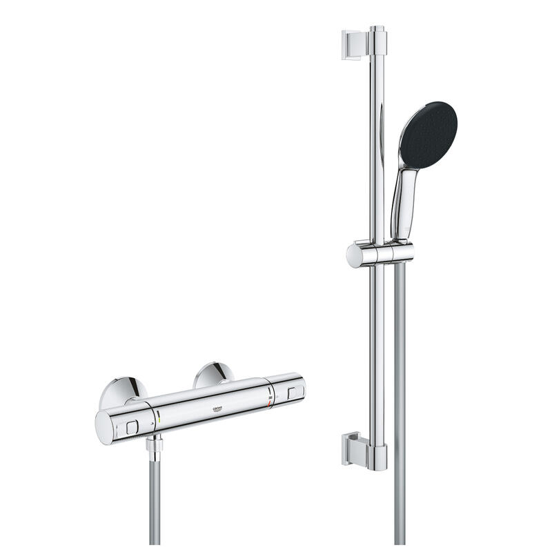 Dušas termostats ar rokas dušas komplektu Precision Start, hroms - Image 1