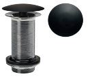 Izplūde Quick Clac, bez pārplūdes, 100 mm, matēts melns - Image 1
