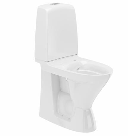 Pods Spira Rimfree, 355x650 mm, h=460 mm, vertikāls izvads, balts IC - Image 1