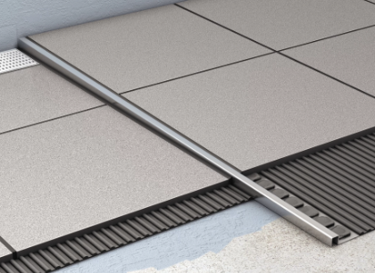 Profils ar melnu virsmu ShowerStep, 990 mm, kreisā puse, h=12.5/30 mm - Image 1