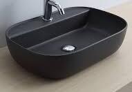 Izlietne Glam, 560x380 mm, uz virsmas, ar maisītāja caurumu, ardesia - Image 1