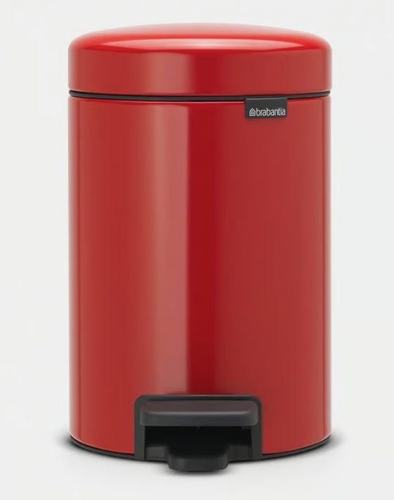 Atkritumu tvertne ar pedāli NewIcon, 3l, passion red - Image 1