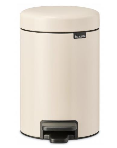 Atkritumu tvertne ar pedāli NewIcon, 5l, soft beige - Image 1