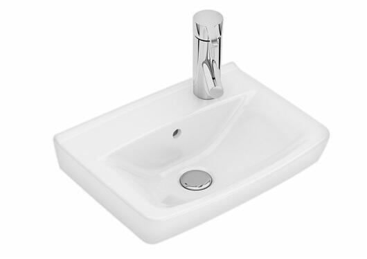 Izlietne Spira, 415x310 mm, maisītāja caurums labajā pusē, uz kronšteiniem, balta IC - Image 1