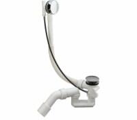 Vannas sifons Simplex, d=40/50 mm, trose 725 mm, plastmasa, balts/hroms - Image 1