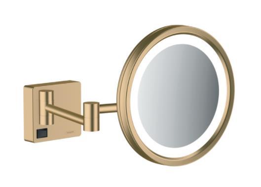 Kosmētiskais spogulis ar apgaismojumu AddStoris, brushed bronze - Image 1