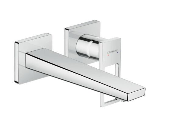 Izlietnes maisītāja Metropol Loop virsapmetuma daļa, 2 caurumu, iztece 225 mm, hroms - Image 1