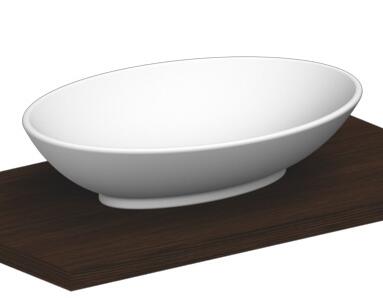 Izlietne Neck, 630x450 mm, uz virsmas, balta - Image 1