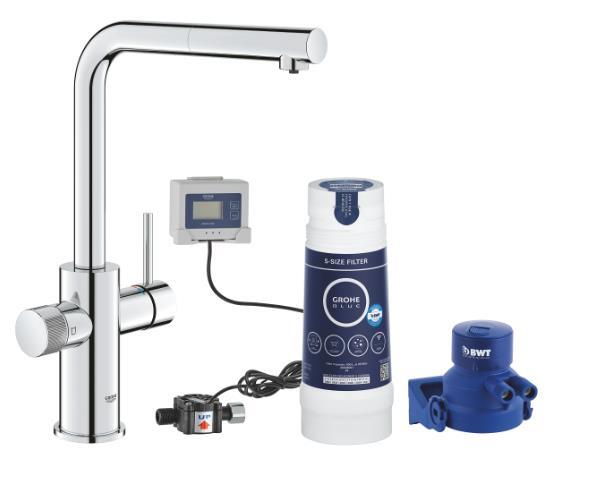 Virtuves izlietnes maisītājs ar filtru Grohe Blue Pure Minta, hroms - Image 1