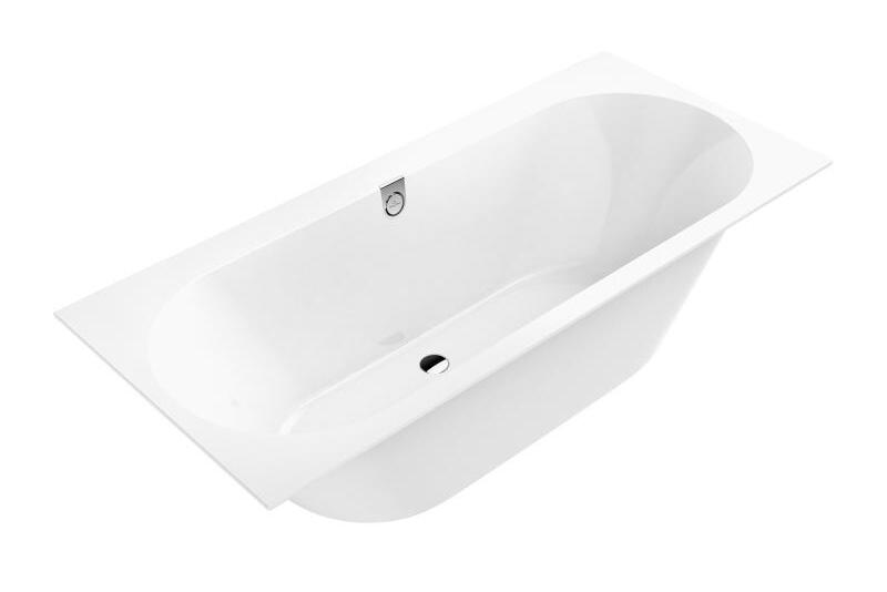 Vanna Oberon 2.0 Duo, 1700x750 mm, ar kājām un sifonu, balta Quaryl® - Image 1