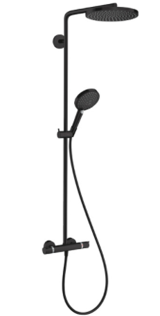 Dušas sistēma ar dušas termostatu Raindance Select S 240 1jet P/Raindance Select S 120 3jet P, matēt - Image 1