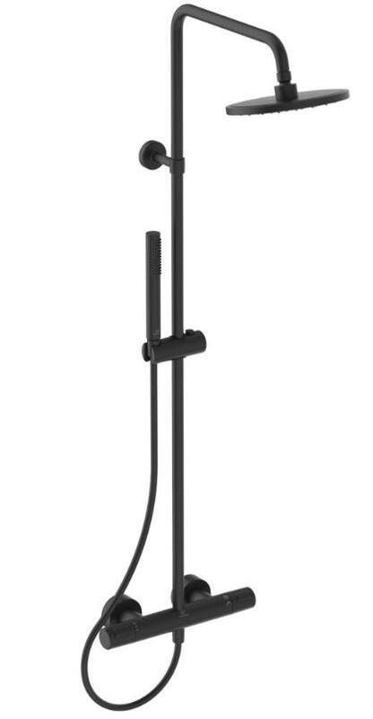 Dušas sistēma ar termostatu Ceratherm T25, silk black - Image 1